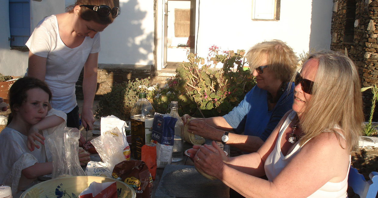 Cooking lessons in Sifnos