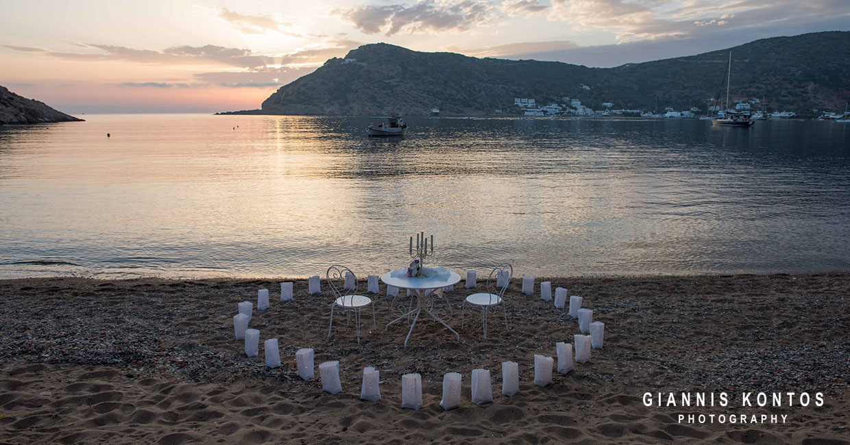 Romantic wedding at Sifnos