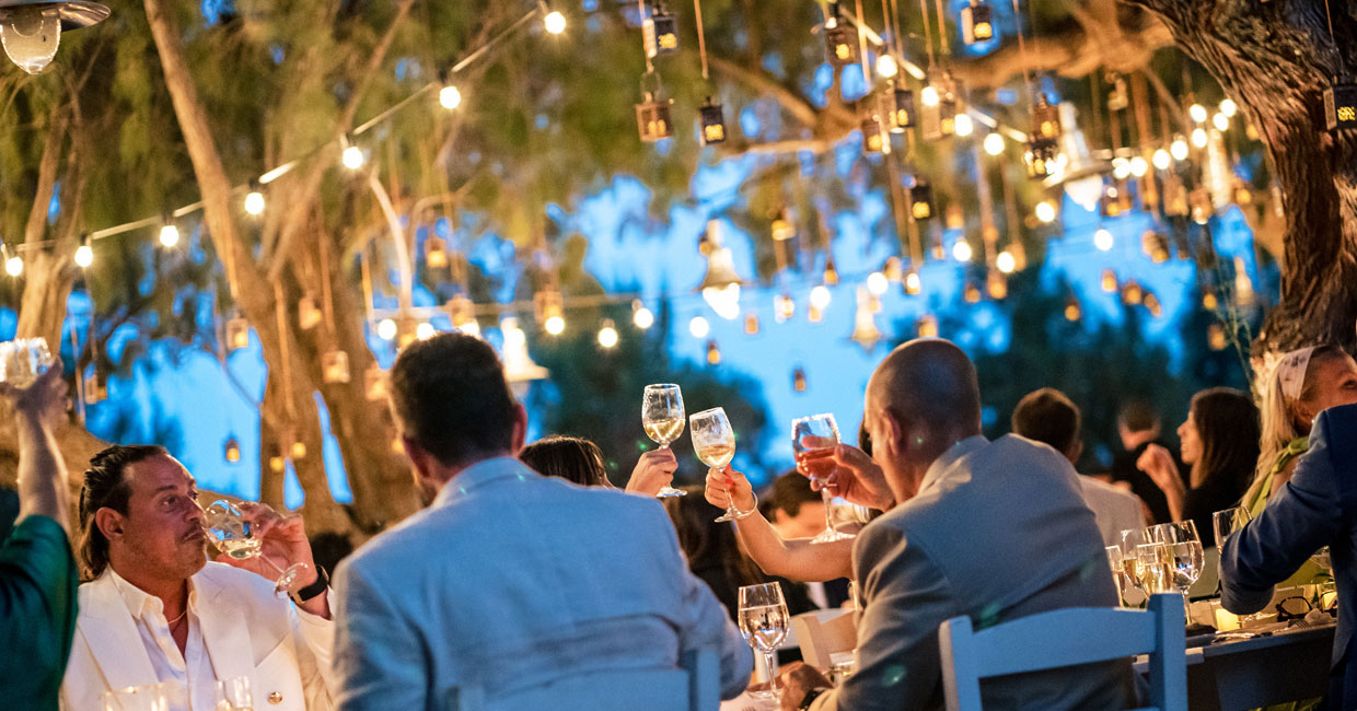 Wedding reception venue in Sifnos