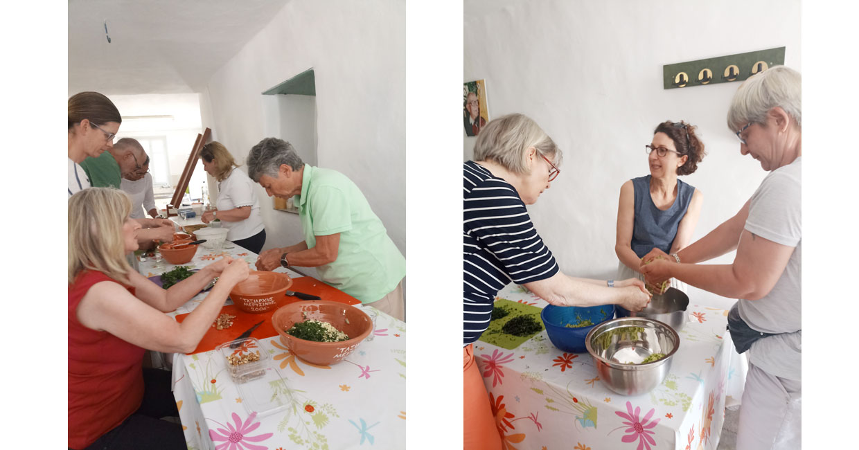 Wood oven cooking for groups in Sifnos