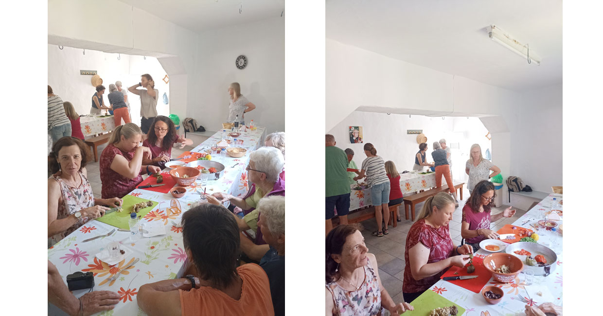 Wood oven cooking for groups in Sifnos